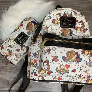 Beauty and The Beast Loungefly | Mini Backpack and Wallet 2017 release